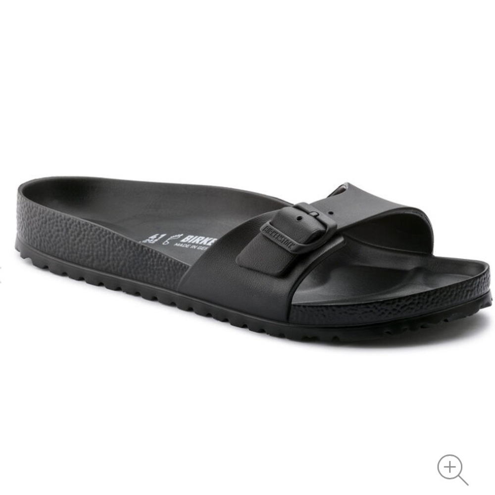 Birkenstock Madrid water friendly sandal in black sz 38